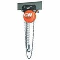 Cm Plain Trolley Hoist, Army Type Manual, Series Cyclone, 12 Ton, 20 Ft Lifting Height, 1134 In 4791